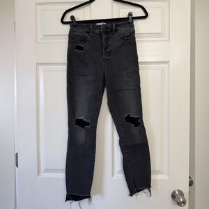 Good American Black Skinny Jeans Sleek Fit | Size 2